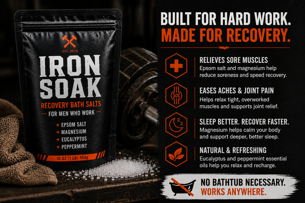 Iron Soak Recovery Bath Salts — For Men Who Work