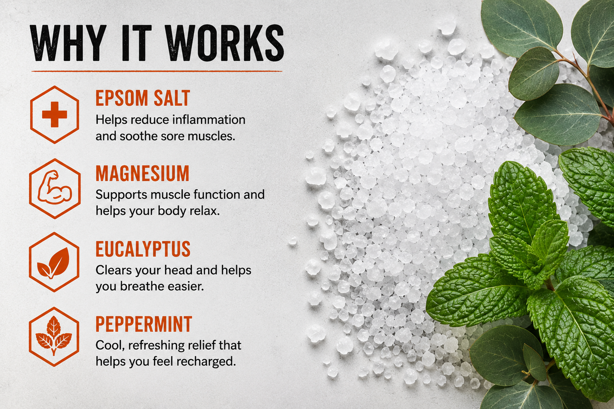 Iron Soak Recovery Bath Salts — For Men Who Work