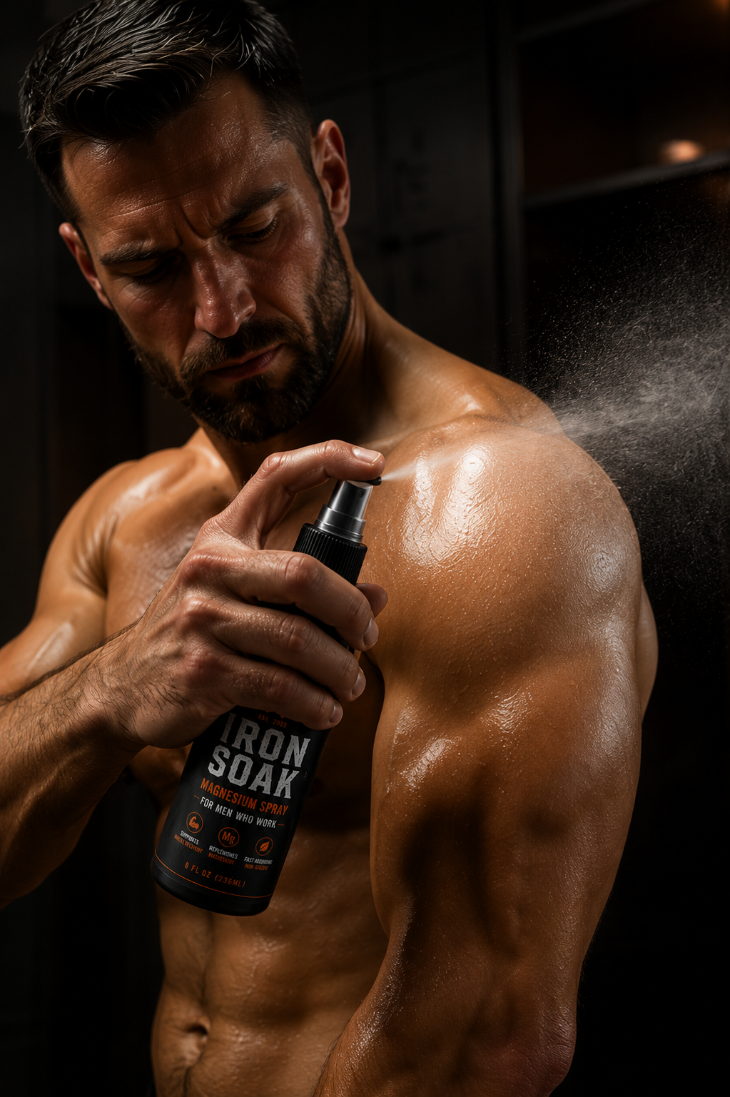 Iron Soak Magnesium Recovery Spray — For Men Who Work