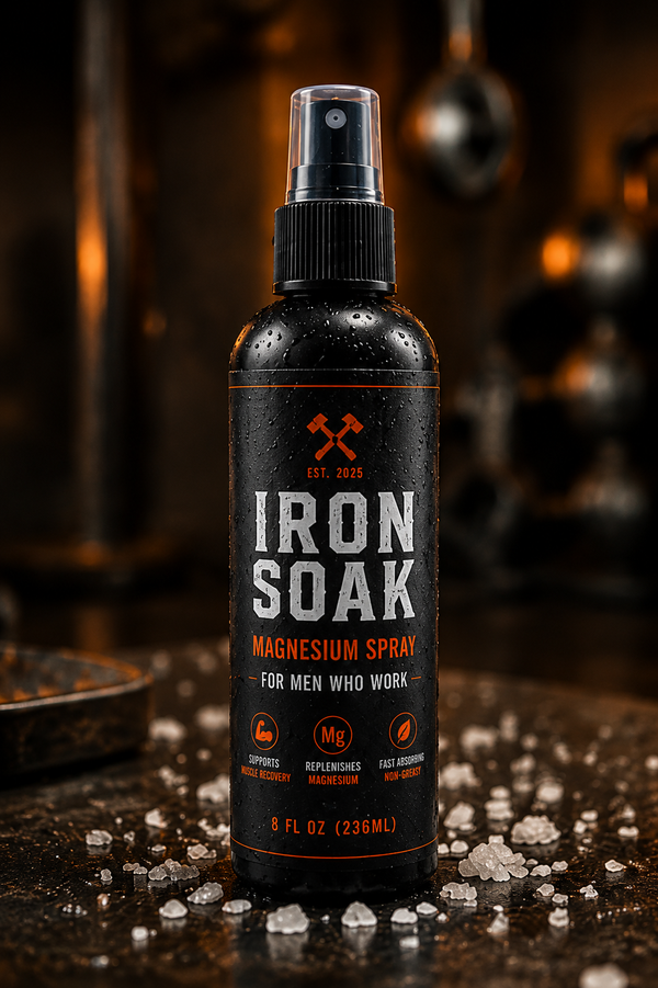 Iron Soak Magnesium Recovery Spray — For Men Who Work