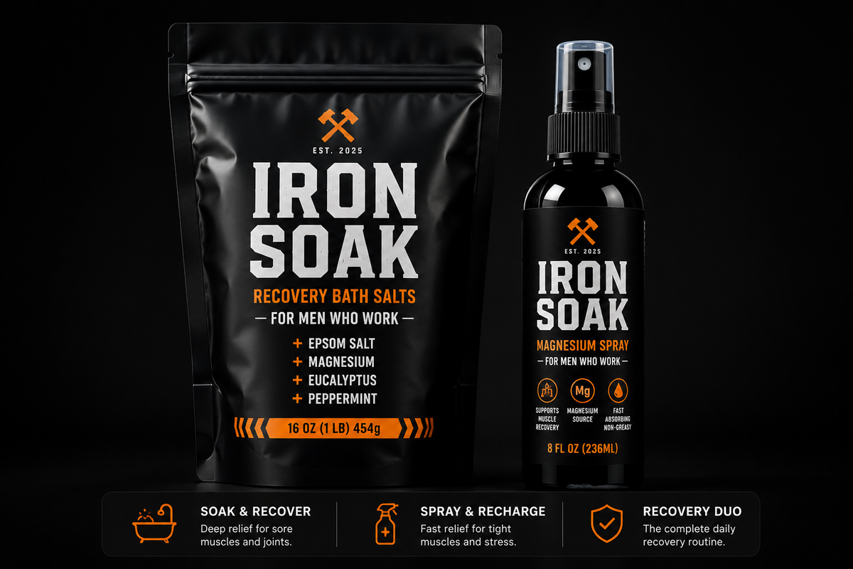 Iron Soak Recovery Duo — Bath Salts + Magnesium Spray