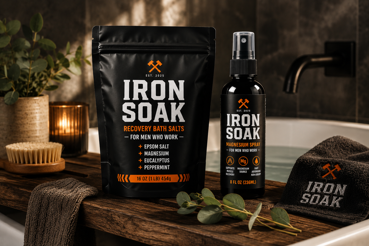 Iron Soak Recovery Duo — Bath Salts + Magnesium Spray